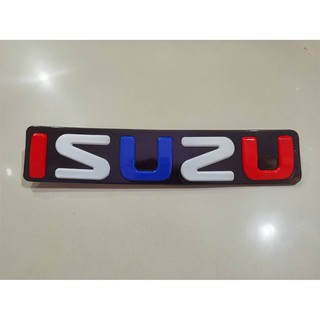 แผ่นป้ายโลโก้ Isuzu d-max All New ปี 2012 - 2019 ลายธงชาติไทย**ร้านนี้การันตีคุณภาพ**