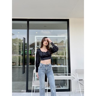 Gabriella mini pearl crop top