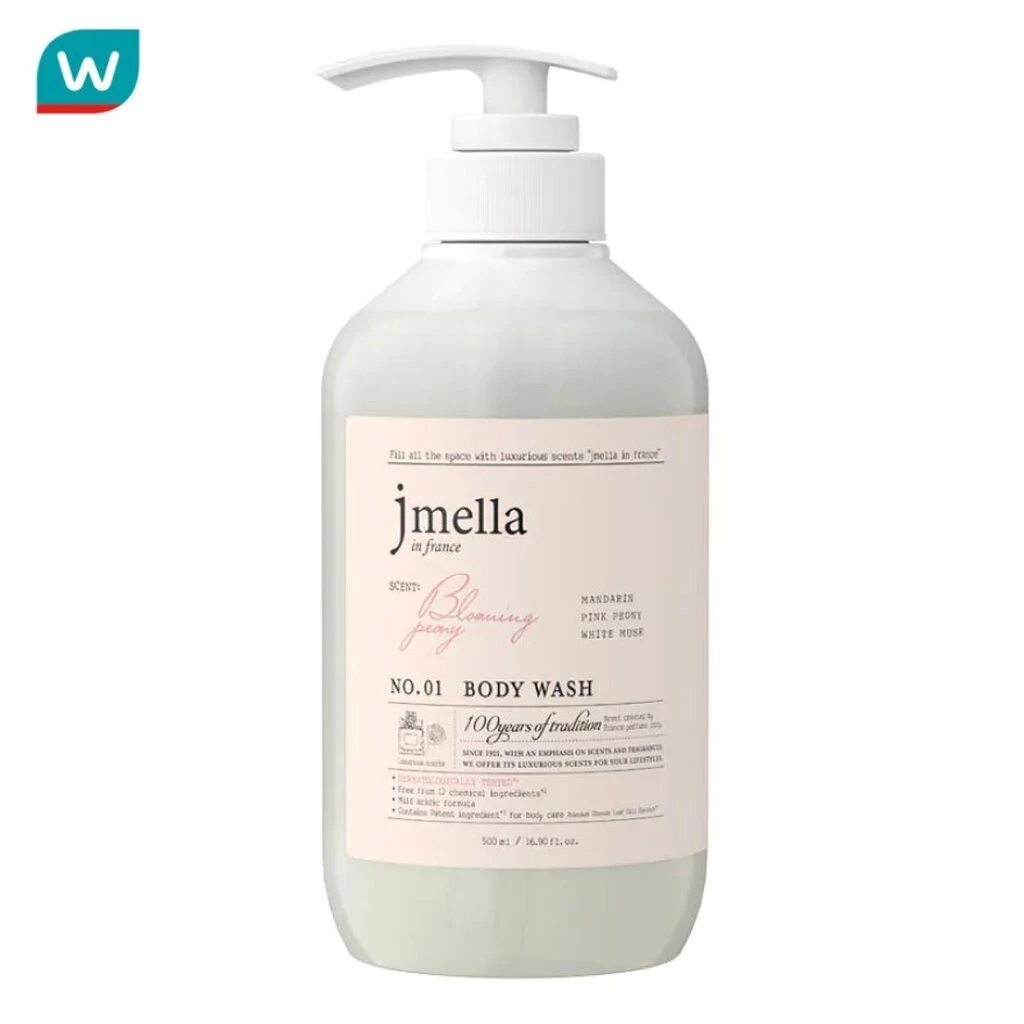 Jmella เจเมล่า อิน ฟรานซ์ เจลอาบน้ำ กลิ่นบลูมมิ่ง พีโอนี 500 มล.