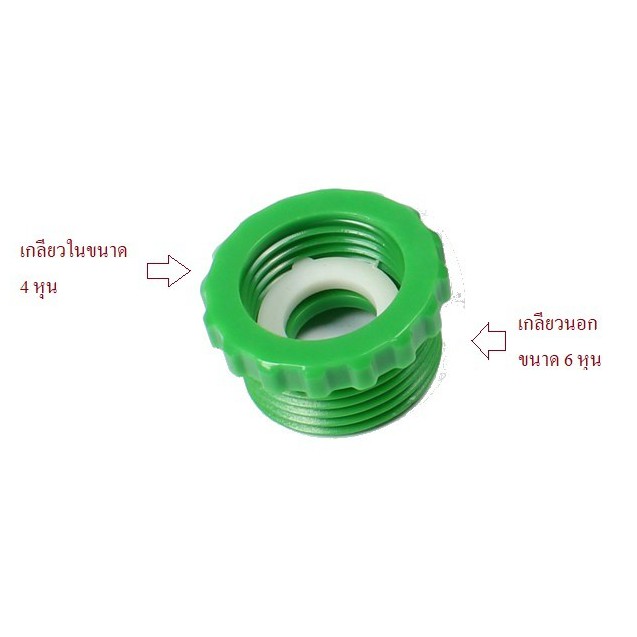 ข้อต่อลดเกลียวใน 6 หุนเป็นเกลียวใน 4 หุน  ( 4 หุน - 20 มม หรือ 1/2 นิ้ว )  (6 หุน 25 มม หรือ 3/4 นิ้