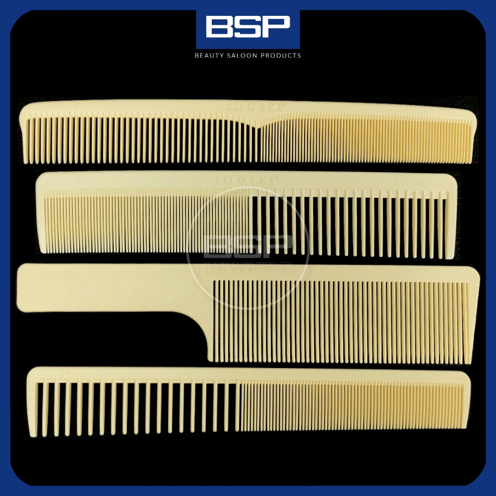 Silkomb Pro Hairdressing Barber Salon หวีตัดผมป้องกันไฟฟ้าสถิตย์ Pro-20 Pro-30 Pro-40 Pro-50