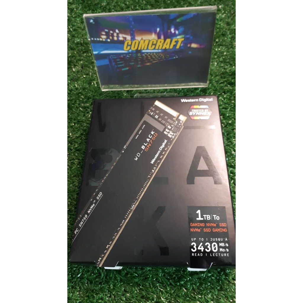 1 TB SSD M.2 PCIE WD BLACK SN750 (WDS100T3X0C) NVME
