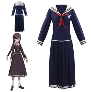 Danganronpa Dangan Ronpa Cosplay Dress Touko Toko Fukawa Halloween Costume Set #Anime