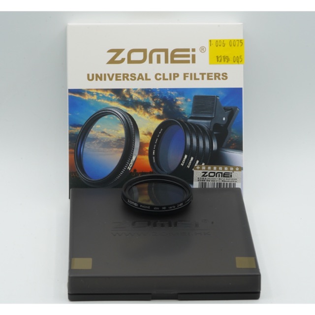 ZOMEI เลนส์กรองโทรศัพท์ 37 มม. 37 มม. Slim ND Vario ND2 - ND400 Neutral Density - SKU 1.0067.0075
