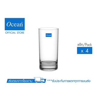 OCEAN แก้วน้ำ SAN MARINO HI BALL 350 ML. (Pack of 4)