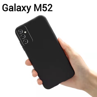 M52(พร้​อมส่งในไทย)เคสTPU​นิ่ม​สีดำทึบแบบคลุมกล้อง For​ Samsung Galaxy M52 5G