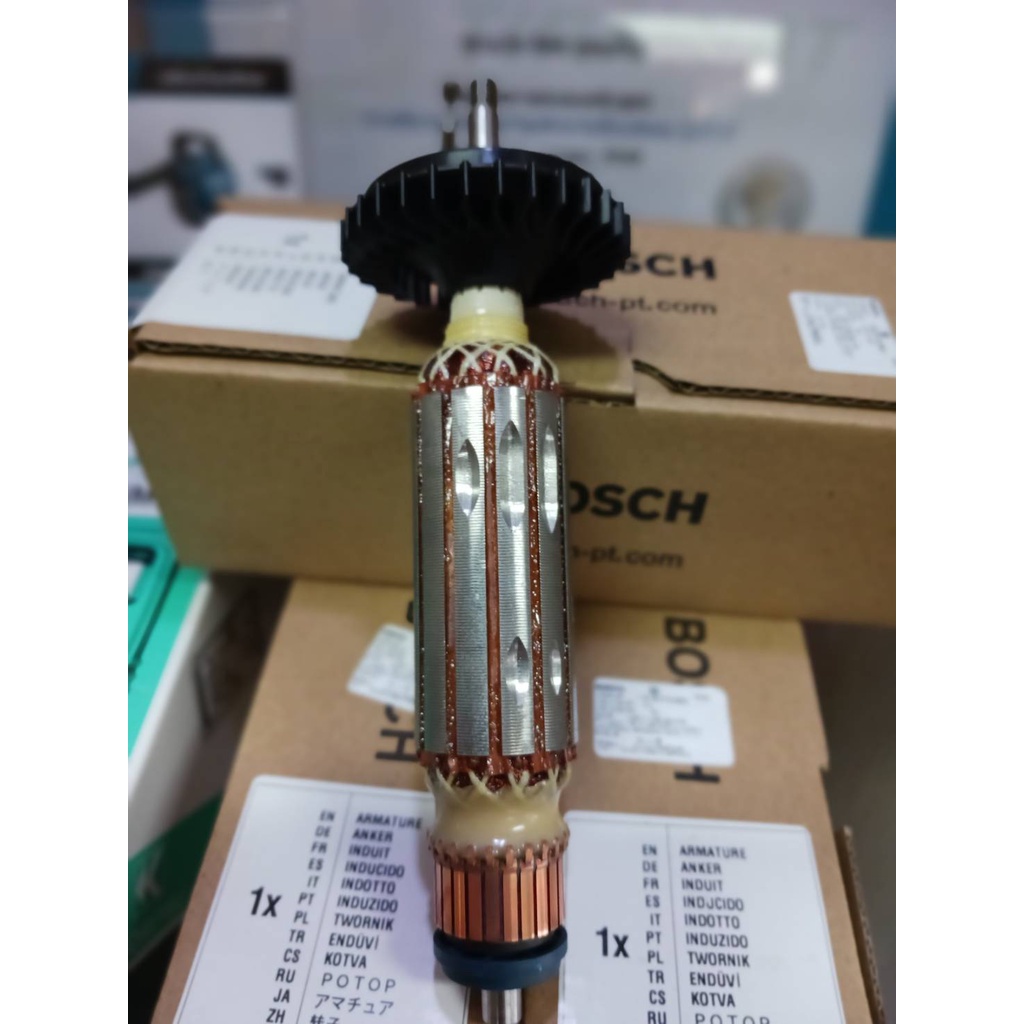 Bosch ทุ่นไฟฟ้า เครื่องเจียร์ 4 นิ้ว รุ่น GSW7-100 part no.1604010BK7 ใช้ประกอบงานซ่อมอะไหล่แท้ ราคา ถูกที่สุด ดีลบีเคเค แกลเลอรีภาพที่ 2