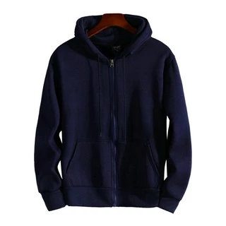 PannoFluxus เสื้อฮู้ดซิปแขนยาวสีทึบซึ่งผู้ชายและผู้หญิงสามารถสวมใส่ได้ในทุกฤดูกาล เรียบง่าย ทันสมัย ​​และหล่อเหลา