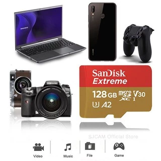 SANDISK EXTREME Micro SD Card 128GB 64GB 32GB SDXC A2 U3 190/90mb/s* (SDSQXAH) Memory for gopro