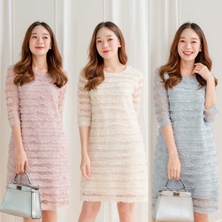 PSAG Ava Layer Dress เดรสแขนยาวงานขายดี จัดส่งฟรี