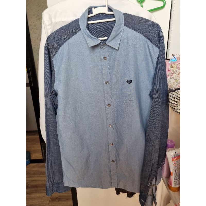 เสื้อเชิ้ตผู้ชาย guy laroche อกวัดจริง 38 นิ้ว