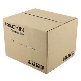 กล่องฝาปิด 3 ชั้น PACK IN 31X36X26 ซม. กล่องและกระดาษ SINGLE-WALL CORRUGATED CARTON BOX PACK IN 31X36X26CM อุปกรณ์แพ็คกิ