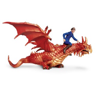 Safari Ltd. : SFR10121 โมเดลมังกร Thunder Dragon with Drake Set