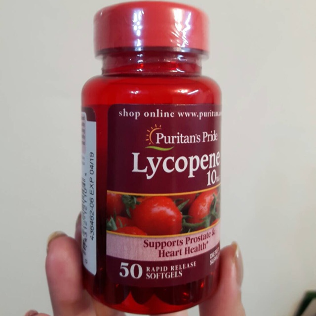 Puritan Pride - Lycopene 10 mg - 50 Softgels
