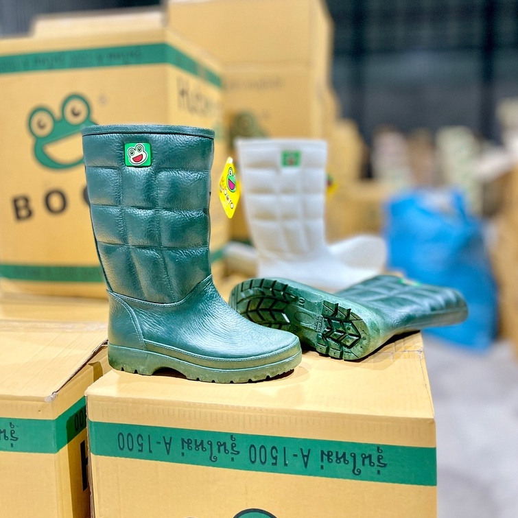 Kuboro [รองเท้าบูทกบ 12 นิ้ว A-1000 Rubber Rain Boots บู้ตยางทำนา บู้ทตลาดสด A1000 บู๊ตกบ A-1500