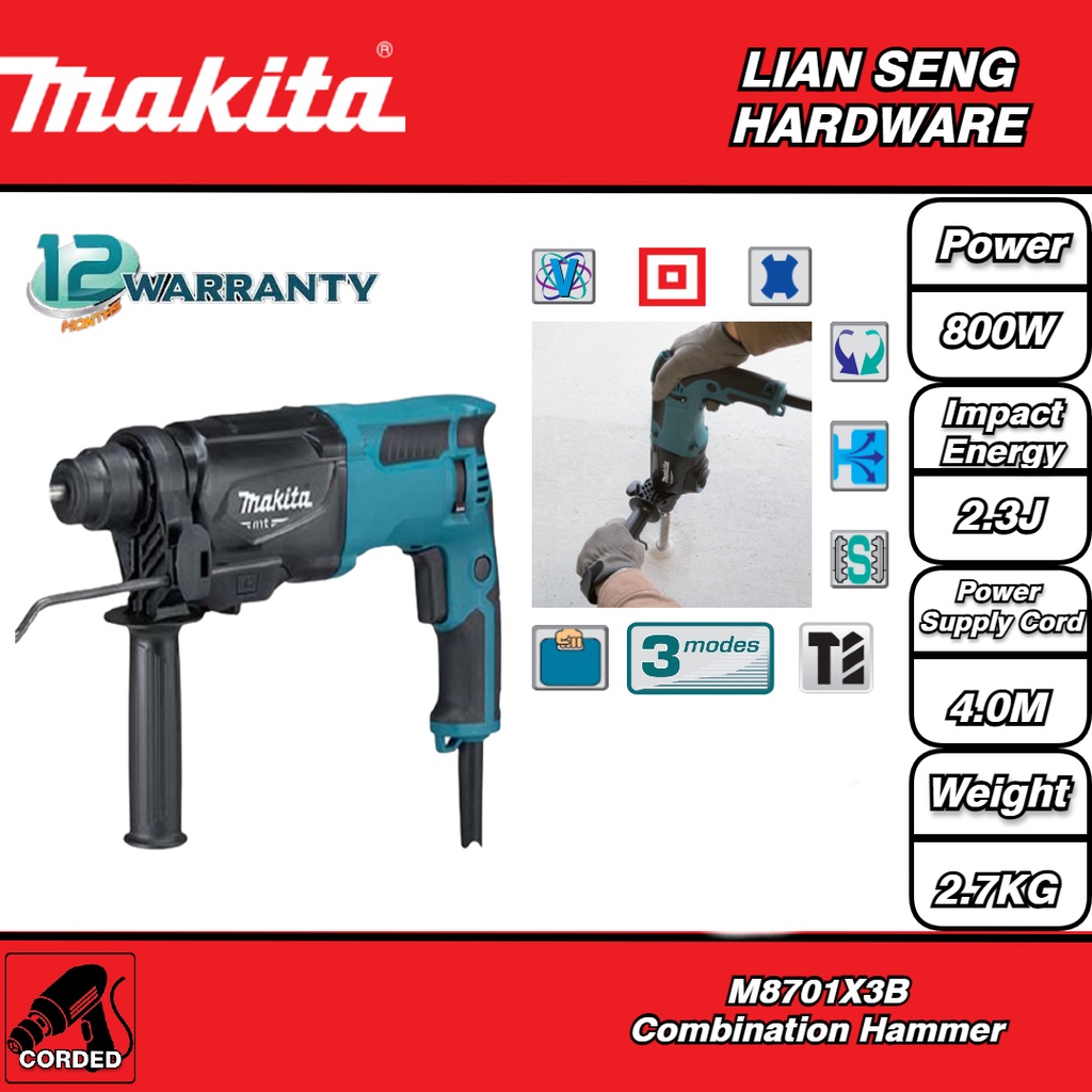 MAKITA M8701X3B ค้อนรวม