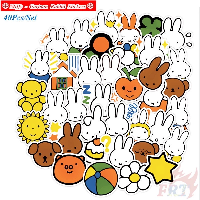 ❉ M.iffy - Cartoon Rabbit สติ๊กเกอร์ ❉ 40Pcs/Set DIY Decals สติ๊กเกอร์ for Album Diary Laptop Scrapbooks Skateboard