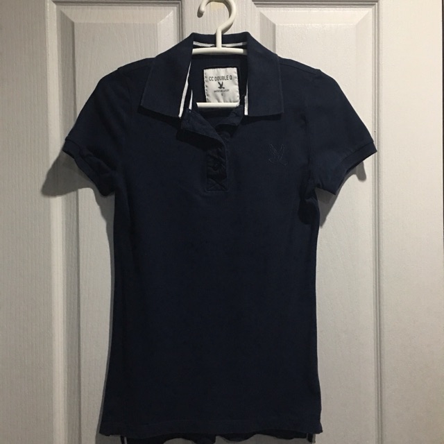 CC DOUBLE O แท้มือสอง เสื้อโปโลผู้หญิง สีกรมท่า Size S --- สินค้าพร้อมส่ง