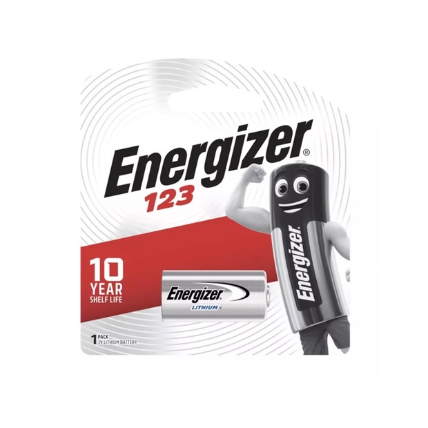 ถ่าน Energizer 123 Lithium battery ของแท้ 1 ก้อน