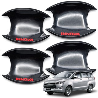 เบ้ากลม ดำเงา+โลโก้แดง "INNOVA" Toyota Innova SUV ปี 2018-2019