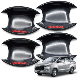 เบ้ากลม ดำเงา+โลโก้แดง "INNOVA" Toyota Innova SUV ปี 2018-2019