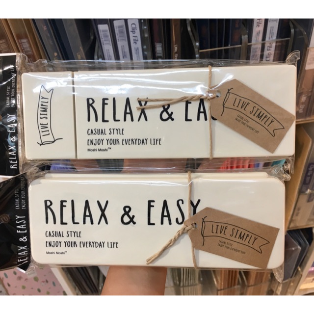 กล่องดินสอ สีขาว🐼Moshi moshi