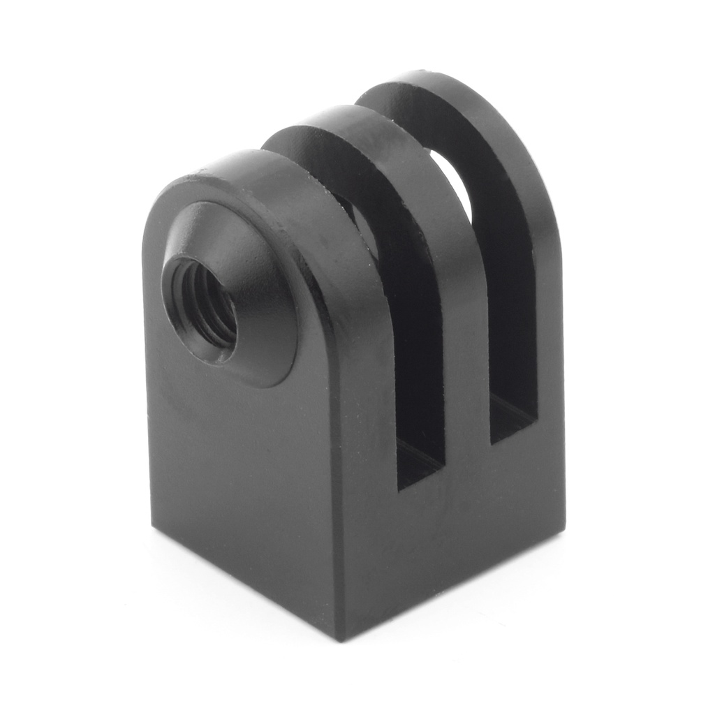 JMT 1/4 "M6 ขาตั้งกล้องอะแดปเตอร์ CNC โลหะ Monopod Mount ฐานสีดําสําหรับ GoPro 13 12 11 Action กล้องอุปกรณ์เสริม