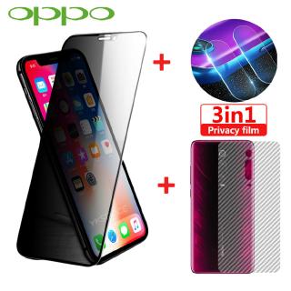 （3in1）OPPO A9 2020 A52020 Privacy Tempered film OPPO Realme C3/5/5i/5/6pro Camera film+back film Realme6