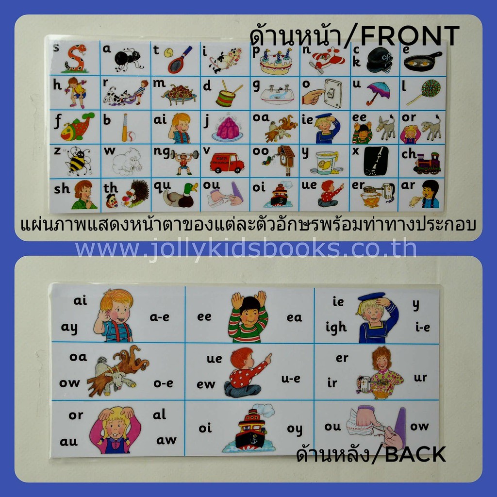 Jolly Phonics Letter Sound Strips (pack of 30 strips/ใบ) | Shopee Thailand