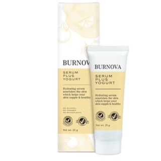 BURNOVA Serum Plus Yogurt 25 g. เบอร์นโนว่า เซรั่ม พลัส โยเกิร์ต บำรุงผิว สิวผด ลดมัน(19386)