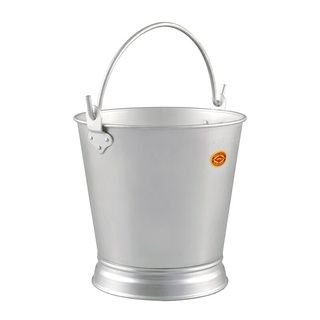 ถังน้ำหูหิ้ว (มีขาตั้ง) ตราจระเข้  สีเงิน ขนาด 28 ซม. ถังพลาสติก Water tank with handle (with stand), crocodile brand, s