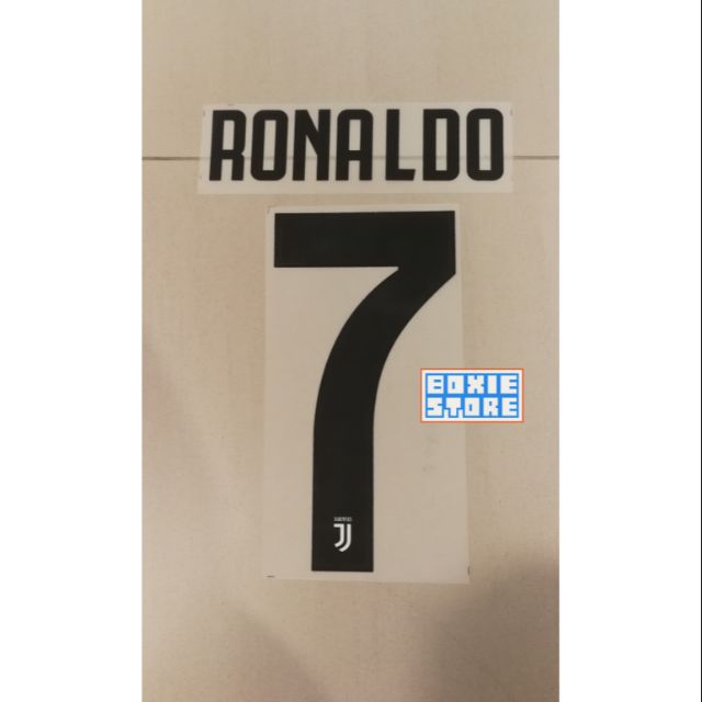 TOP QUALITY (THICK MATERIAL) RONALDO 7 JJ HOME (SERIE A) NAMESET