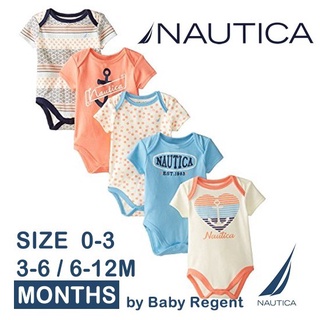 ʕ￫ᴥ￩ʔ บอดี้สูท Nautica Bodysuits แพ็ค 5 ตัว 0-3/3-6M แท้นำเข้าจาก USA bodysuit