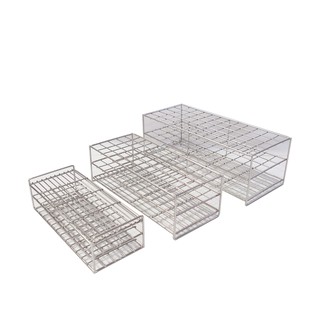 ที่วางหลอดทดลองสแตนเลส 5 x 12 ช่อง (Test Tube Rack 5 x 12 Format - Stainless)