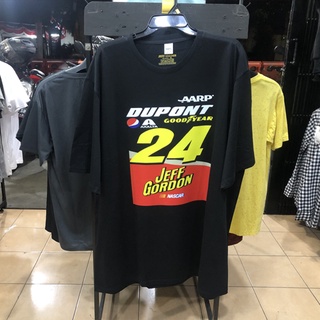 เสื้อยืดคอกลมcrew neckเสื้อยืดลําลอง ผ้าฝ้าย พิมพ์ลาย Jeff Gordon Nascar สําหรับผู้ชาย และผู้หญิง พร้อมส่งS-4XL