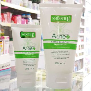 โฉมใหม่ Smooth E Acne Extra Sensitive Cleansing Gel เจลล้างหน้า ลดสิว จัดการสิวซ้ำซาก