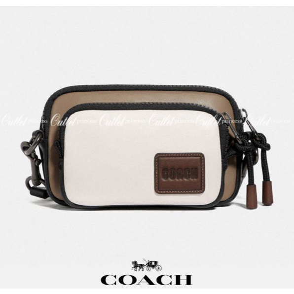 Coach Pacer Convertible Double Pouch In Colorblock Signature Canvas With Coach Patch พร้อมส่งที่ไทย