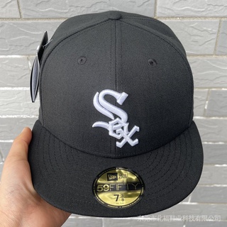 【พร้อมส่ง】หมวกปีกแบน Mlb ลาย Chicago White Sox สีดํา สไตล์ฮิปฮอป สําหรับผู้ชาย และผู้หญิง x9mT