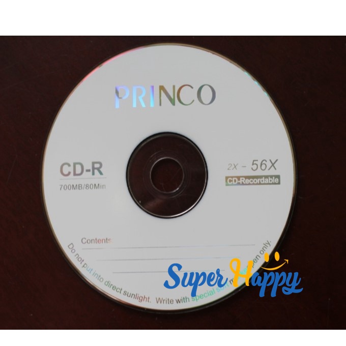 แผ่นซีดีPrinco CD-R ความจุแผ่น 700 Mb / 80 นาที ยี่ห้อ PRINCO ของแท้ 50 แผ่น - รูปที่ 2