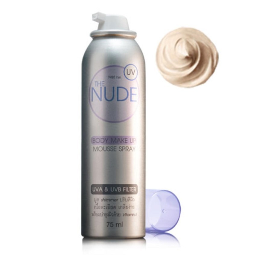 มิสทิน เดอะ นู้ด บอดี้ เมคอัพ มูส สเปรย์ 75มล. MISTINE-THE NUDE BODY-MAKE UP-MOUSSE SPRAY-75 ML.