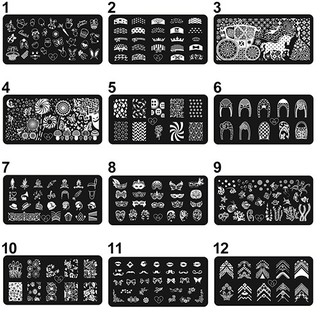 Nail Art Printing Image เครื่องแสตมป์อัตโนมัติแบบแสตมป์แพน Stamper ทำเล็บมือแม่แบบ DIY