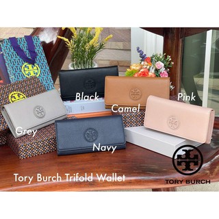 (แท้ 💯%‼) 💕 Tory Burch Trifold Wallet