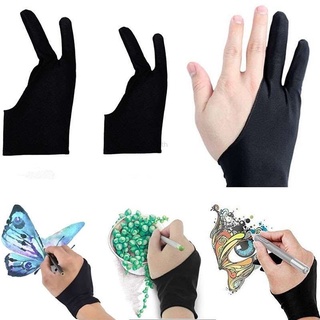 Pro Two-Finger Glove For Art Design Drawing Light Box Copy Tablet Pad