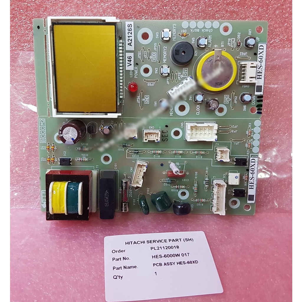 อะไหล่แท้/แผงควบคุมเครื่องทำน้ำอุ่นฮิตาชิ/HITACHI/PCB ASS'Y HES-R/HES-6000W*017/HES-35QD :HES-45QD :