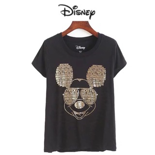 เสื้อยืด ดิสนีย์ สกรีน ลาย Minnie mouse/Mickey mouse 🐾 งานDISNEY แท้ 💯% (TS070)