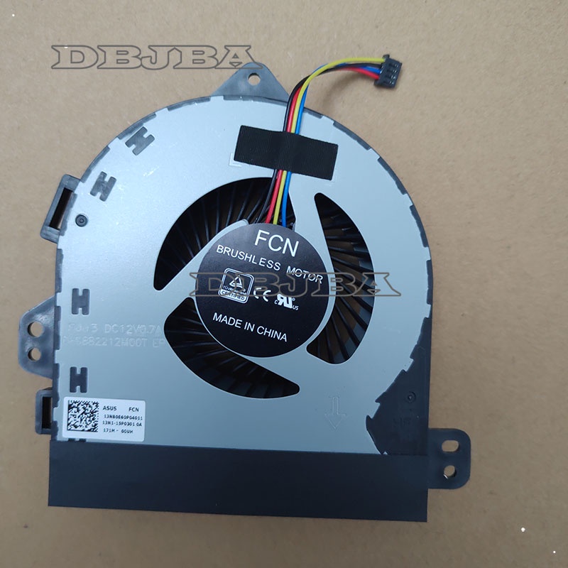 พัดลมระบายความร้อน CPU แล็ปท็อปใหม่สําหรับ ASUS ROG G701 G701VIK GX701VI DFS682212M00T FJJ3 12V 0.7A