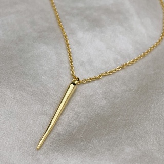 Spike Necklace, 18K Gold Plated, Sterling Silver Necklace N0006 | สร้อยคอ สร้อยคอจี้ เงินแท้ ทองแท้ ชุบทอง 18 กะ