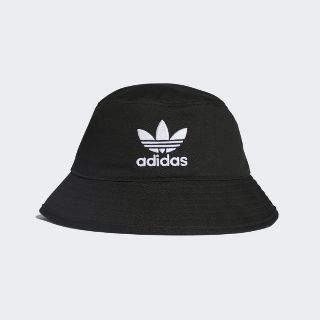 พร้อมส่ง​ (58 cm) 💯🇰🇷 Adidas Originals trefoil bucket hat in black  รุ่น bk7345