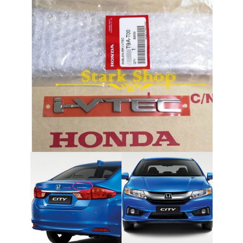 HONDA CITY GM6 2014 ~2019 T9A REAR BONNET EMBLEM I-VTEC LOGO MARK IVTEC
