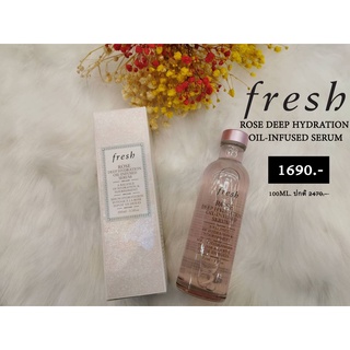 ลดเกือบ50% ขายเทเลิกขาย FRESH Rose Deep Hydration Oil-Infused Serum 100ml.